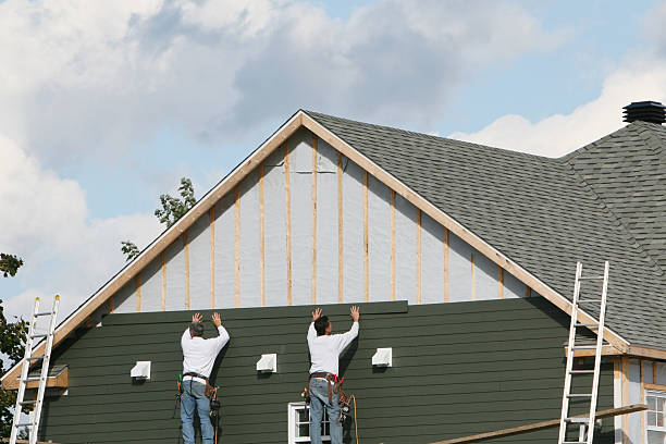 Professional Siding technician working in Shacklefords, VA
